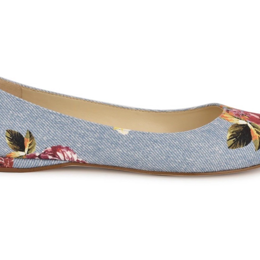 Nine West Speak-up  Denim Ballet Flats